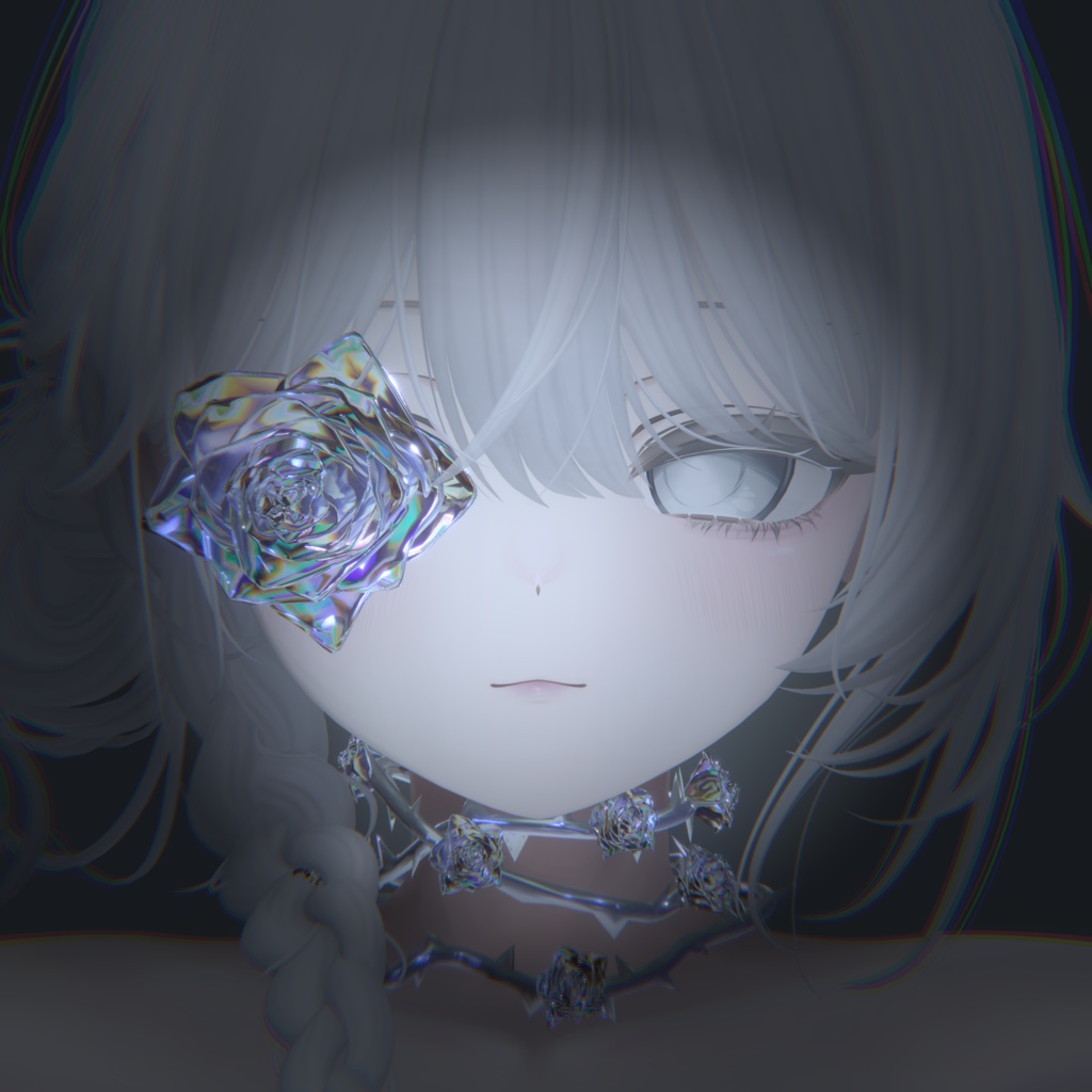 セール中‼️Rose flower eyes&choker