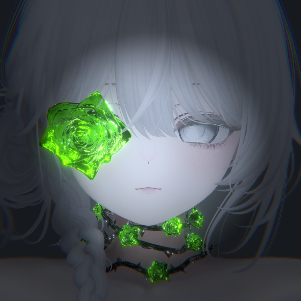 セール中‼️Rose flower eyes&choker