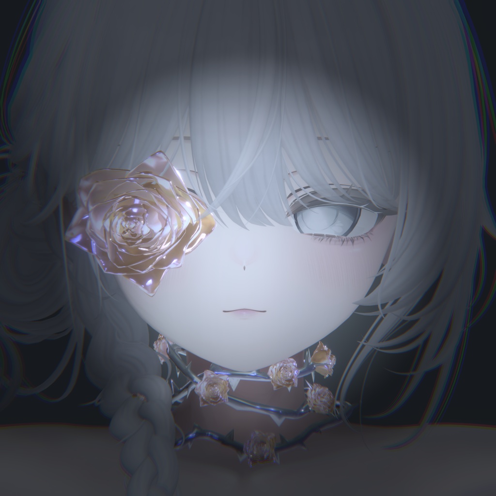 セール中‼️Rose flower eyes&choker