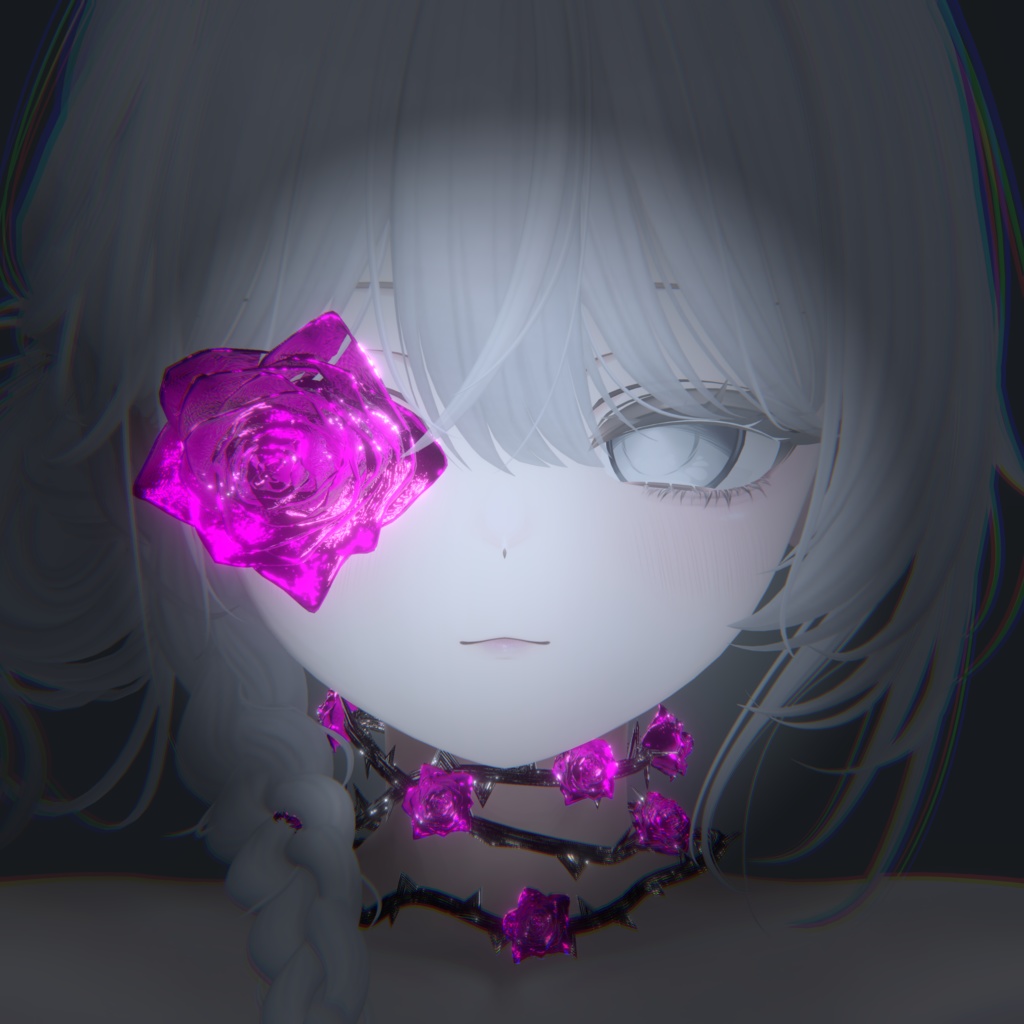 セール中‼️Rose flower eyes&choker