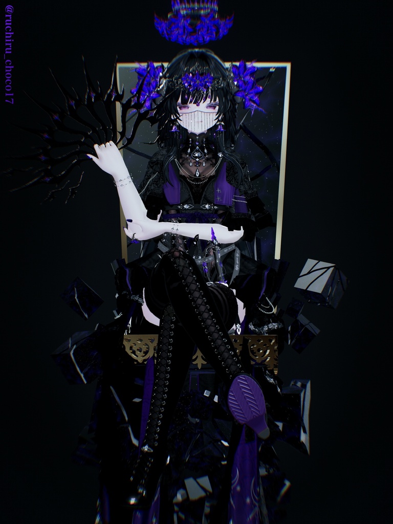 【SALE中‼️】【12アバター対応】💜Amethyst Thorn Regalia💜