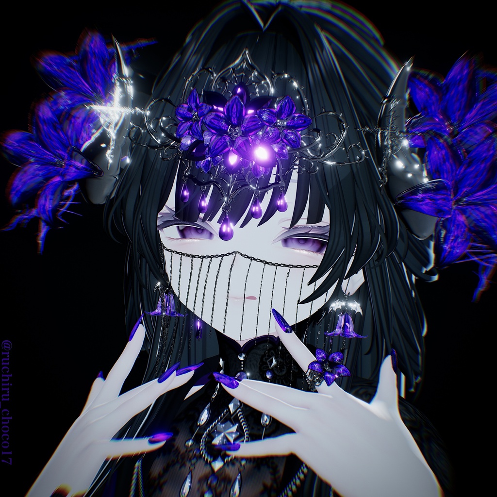 【SALE中‼️】【12アバター対応】💜Amethyst Thorn Regalia💜