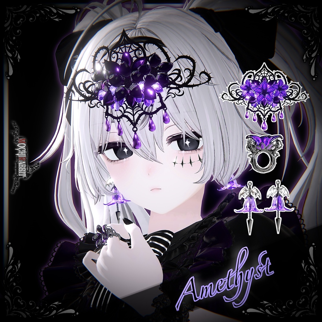 【SALE中‼️】【12アバター対応】💜Amethyst Thorn Regalia💜