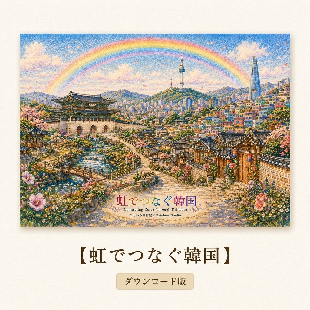 虹でつなぐ韓国【アートコレクション・JPGダウンロード版】