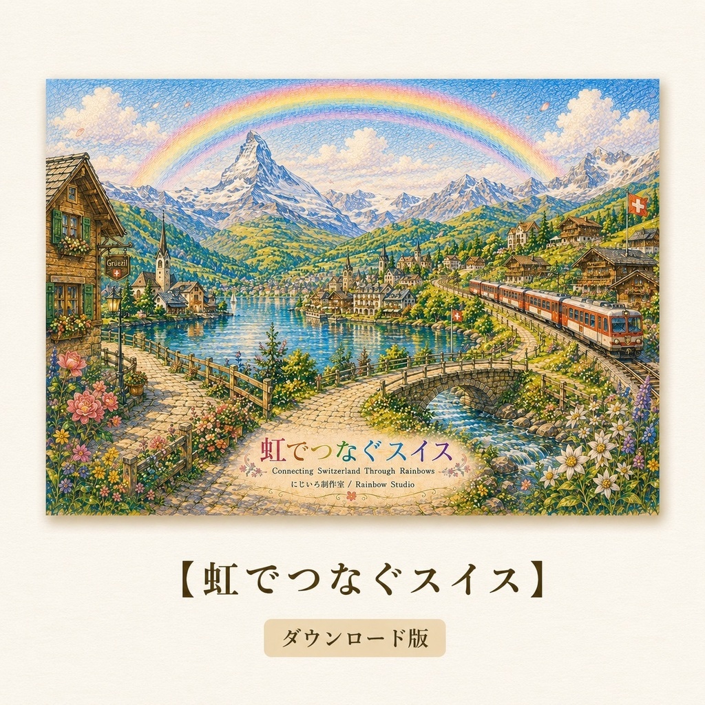 虹でつなぐスイス【アートコレクション・JPGダウンロード版】