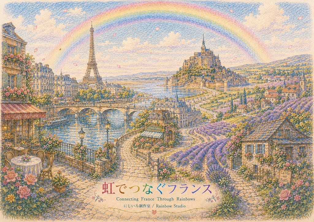 虹でつなぐフランス【アートコレクション・JPGダウンロード版】