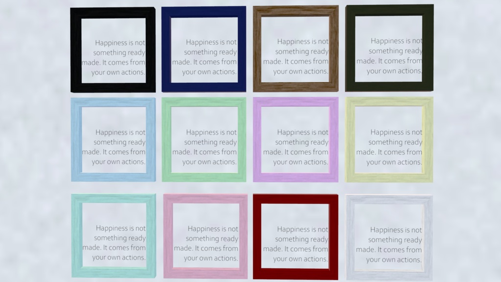 Mini Wall Decor Kit おしゃれ壁掛け額縁【3Dモデル】