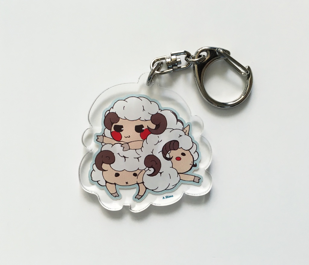 ヒツジ　アクリルキーホルダー