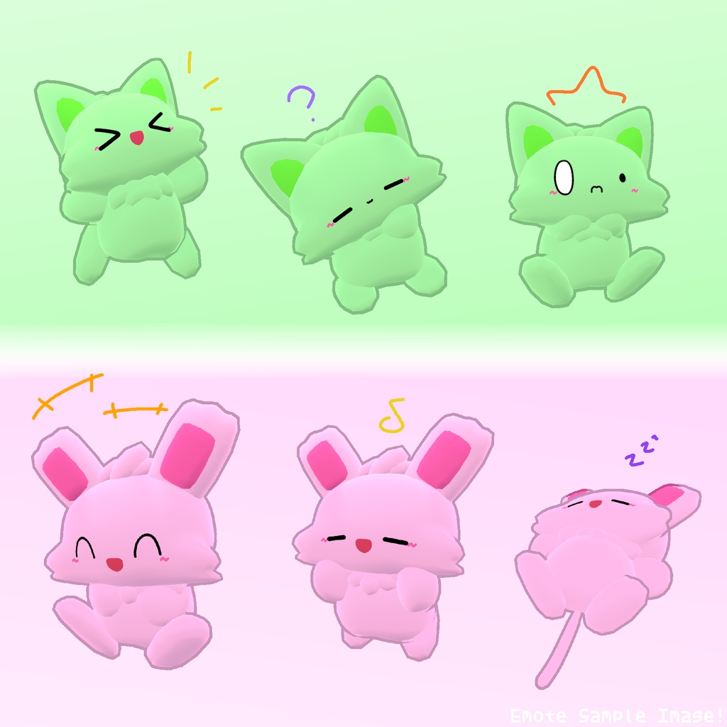 Roto + Ana【VRChat想定 - 3Dアバター】