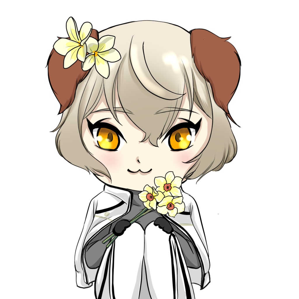 犬の兄者季節のミラー(花)