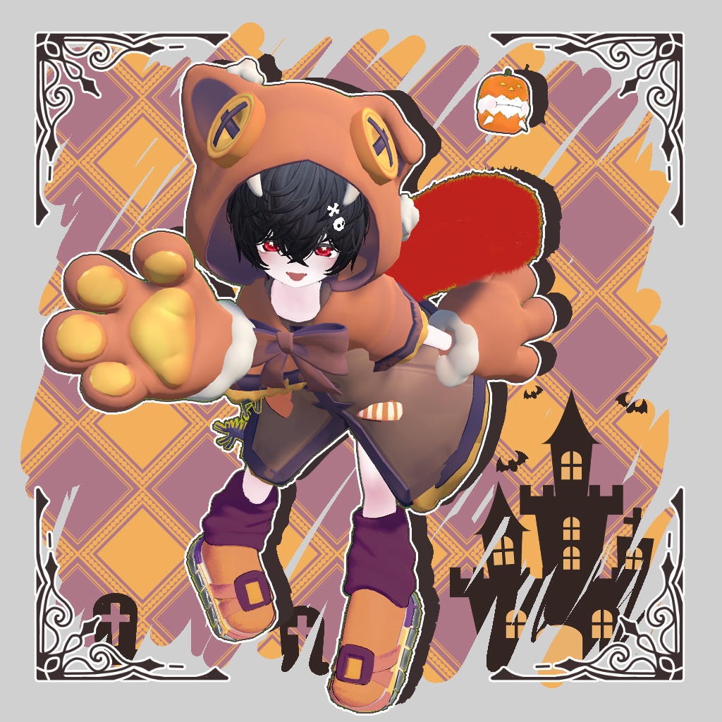 【無料/Free】追従ペット たべすぎオバケ ※VRChat想定