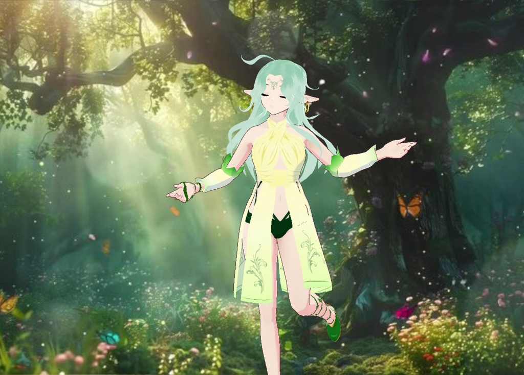 Rosaline [Vroid] character