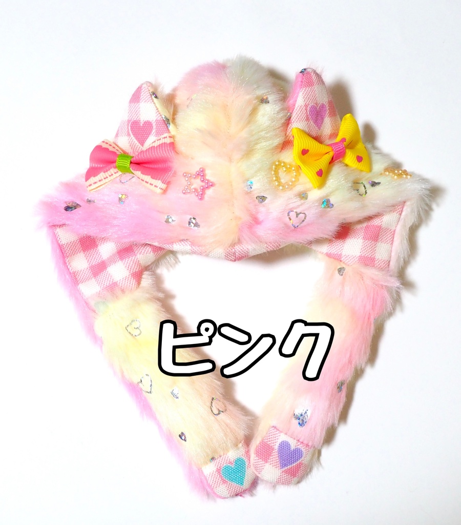 ネコ耳フードマフラー(ちびぐるみ)