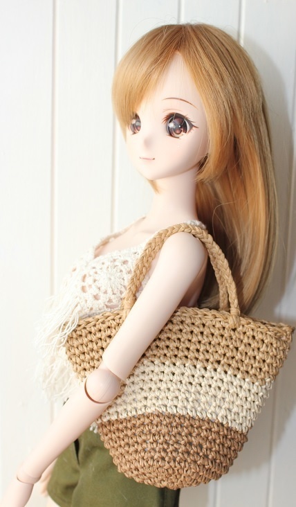 1/3ドールサイズ かごバッグ