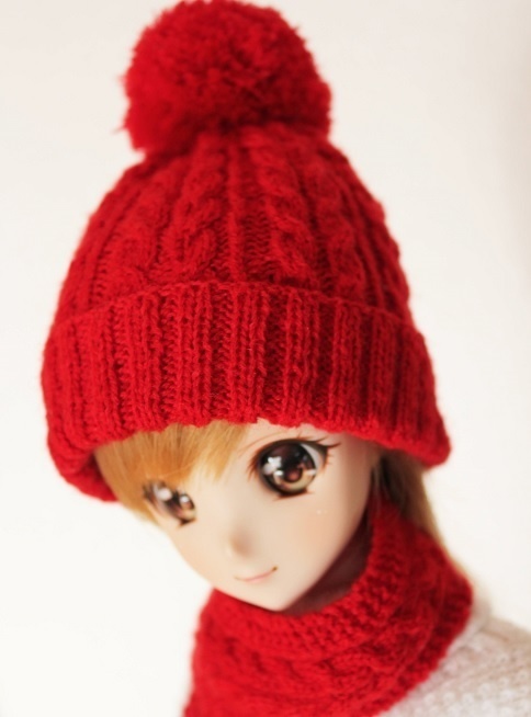 ニット帽&マフラー