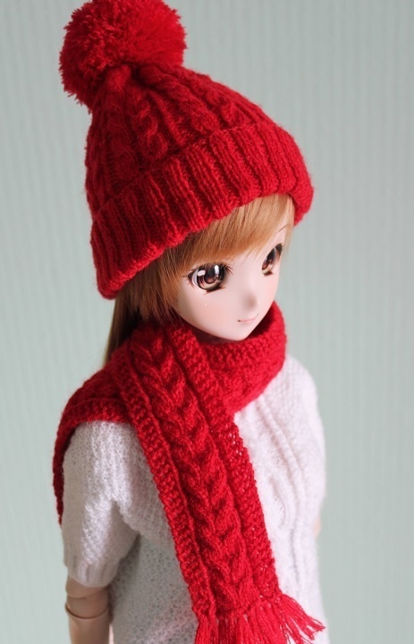 ニット帽&マフラー