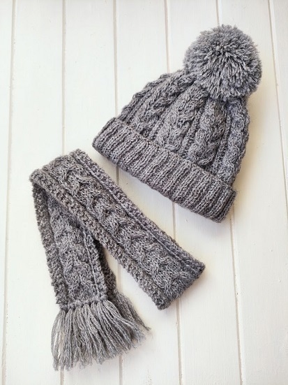 ニット帽&マフラー 1/3ドールサイズ