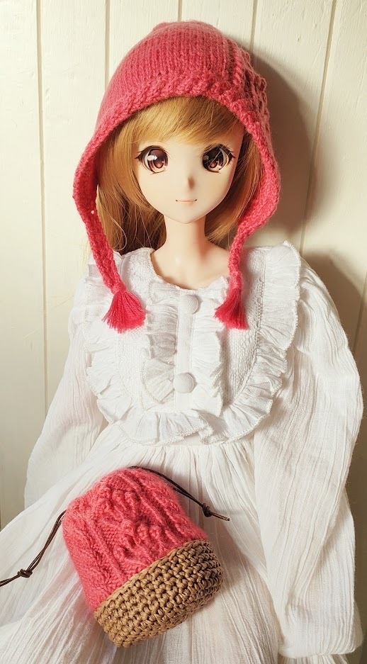 ニット帽&巾着バッグ