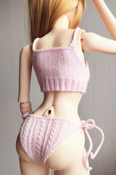 アラン模様のキャミソール&ボトム