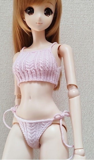 アラン模様のキャミソール&ボトム