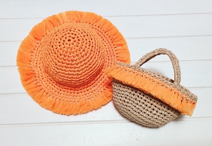 スマートドール 麦わら帽子とかごバッグ