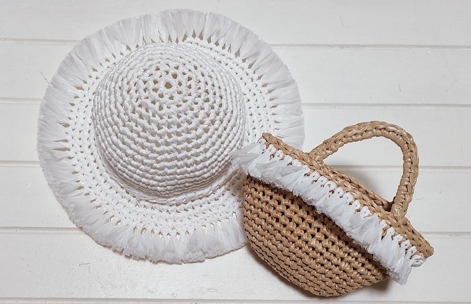 スマートドール 麦わら帽子とかごバッグ