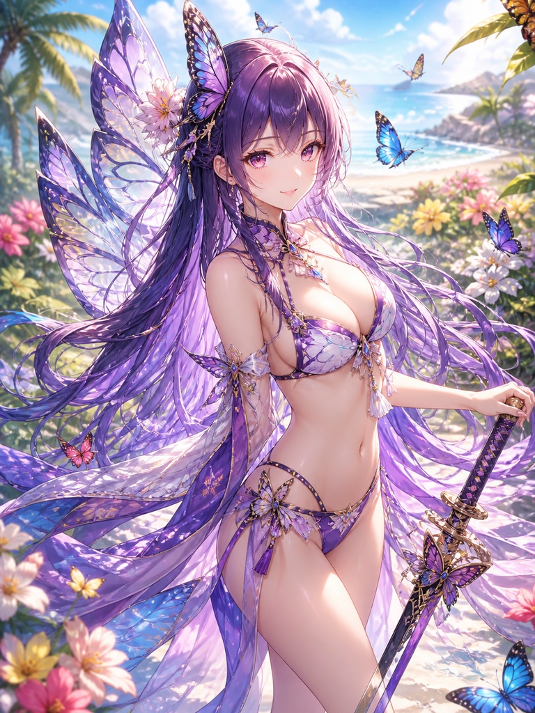 人気アニメ系キャラ属性×水着生成プロンプト集100選【鬼退治/魔法少女/異世界など10ジャンル】【NovelAI/SD/MJ対応】