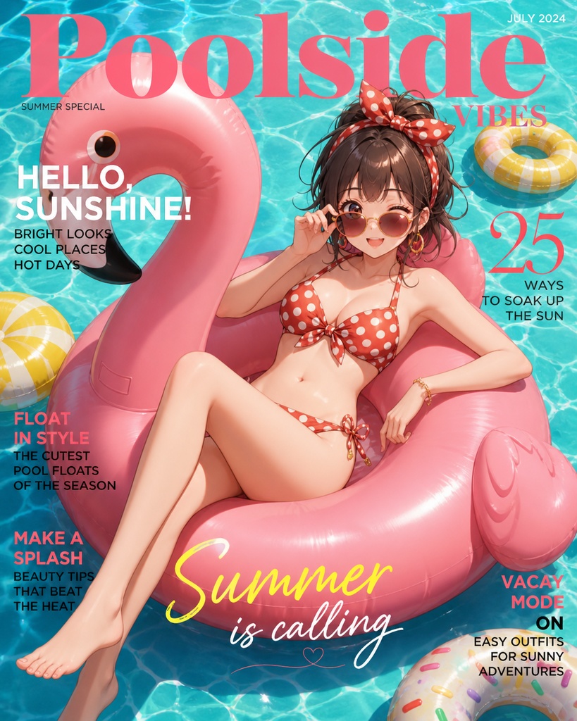 水着ファッション誌スタイル 女性キャラクター生成プロンプト集100選