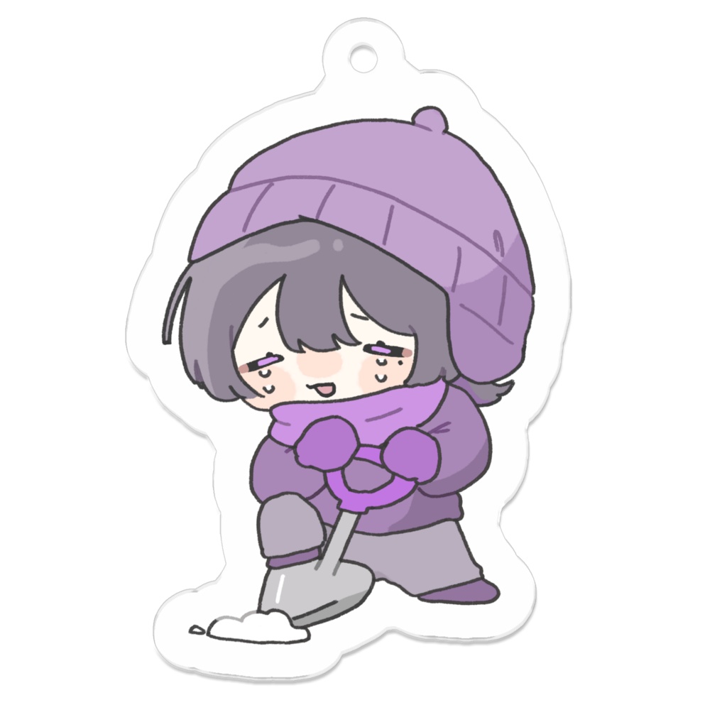 雪かき横屋のアクリルキーホルダー