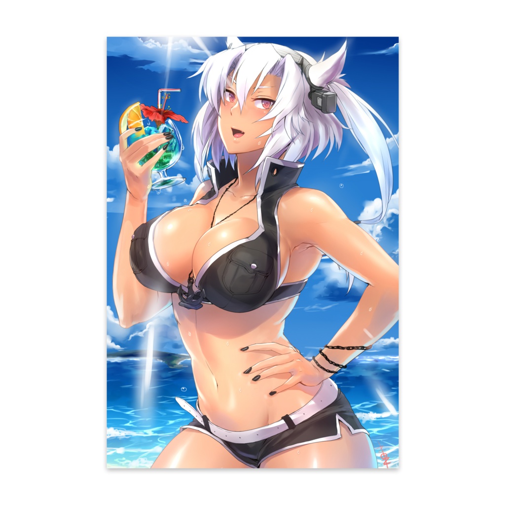 水着武蔵ポストカード