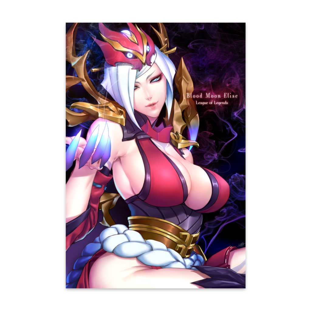 LoL ブラッドムーンエリスポストカード