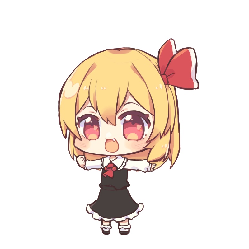 ちゃこ式ゆっくりルーミア立ち絵素材