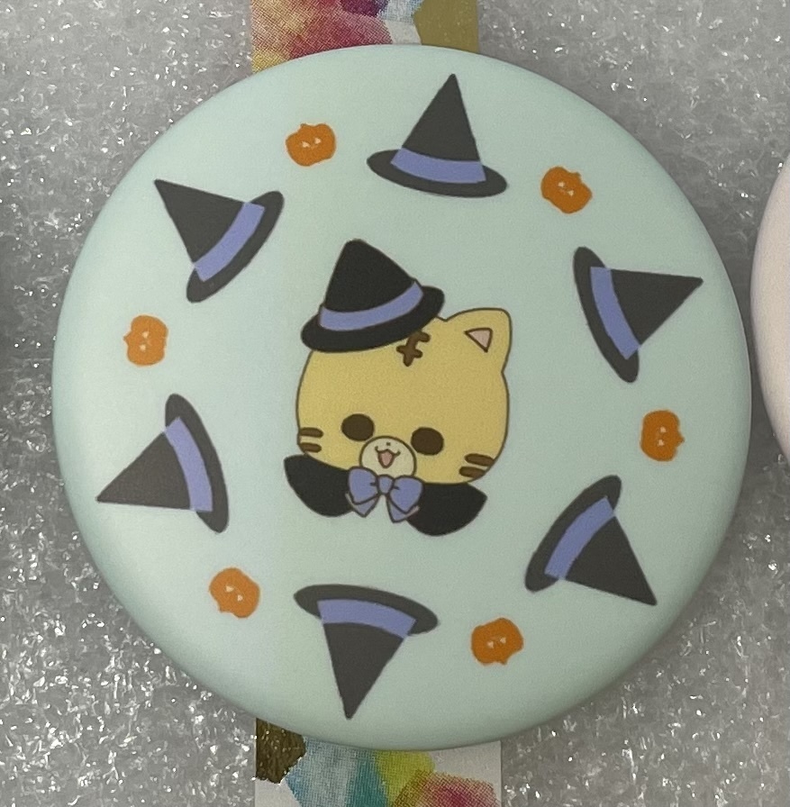 トラネコちゃん缶バッジ_ハロウィン