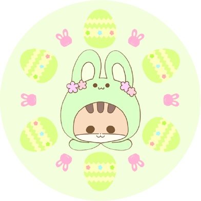 シマリスくん缶バッジセット_イースター