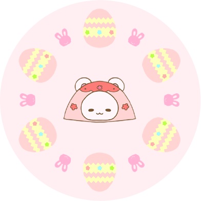 シマリスくん缶バッジセット_イースター