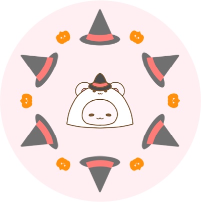 シマリスくん缶バッジセット_ハロウィン