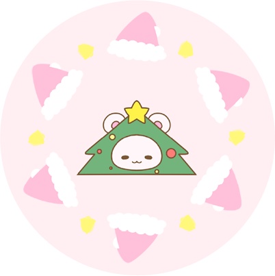 シマリスくん缶バッジセット_クリスマス