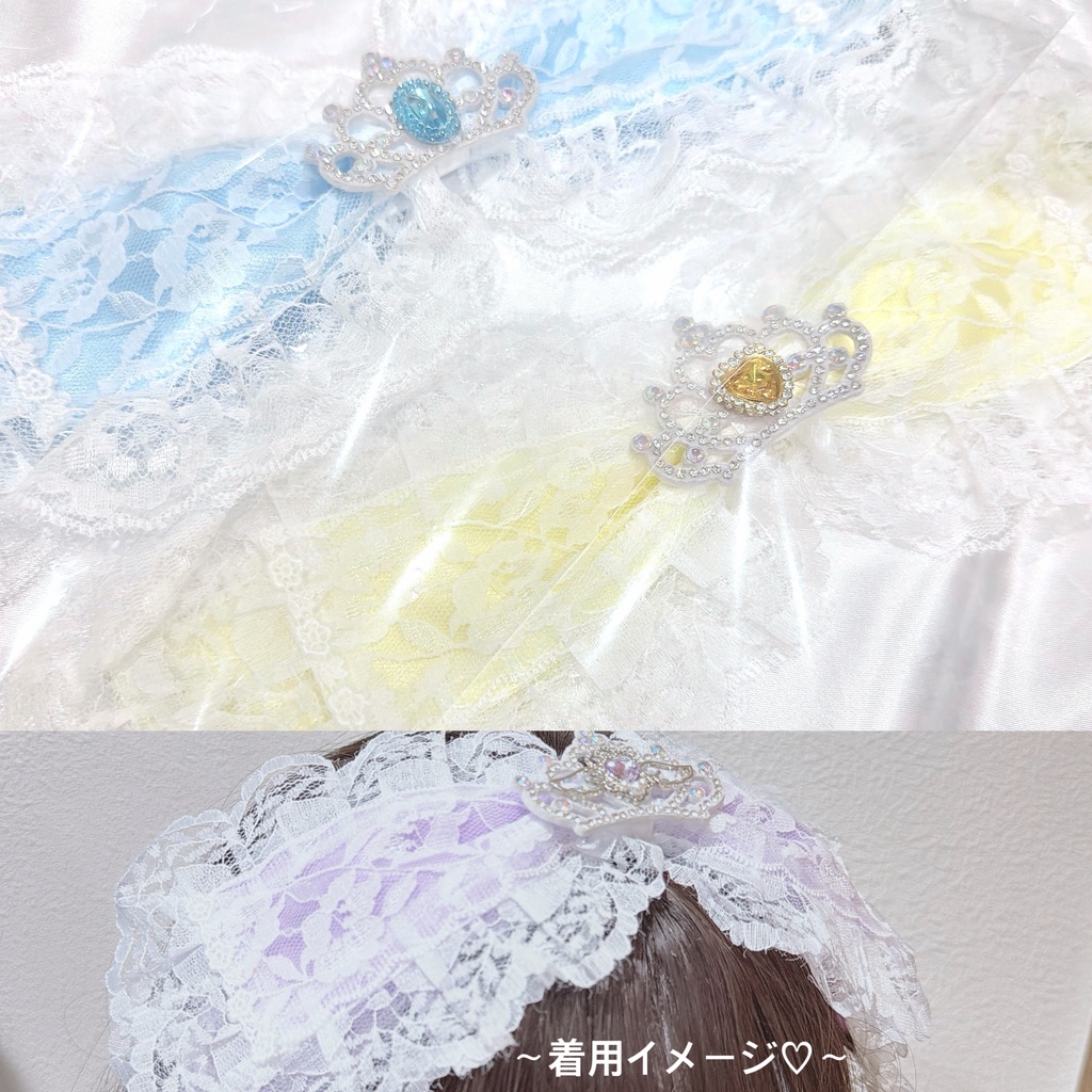 【一点物】リボンヘッドドレス