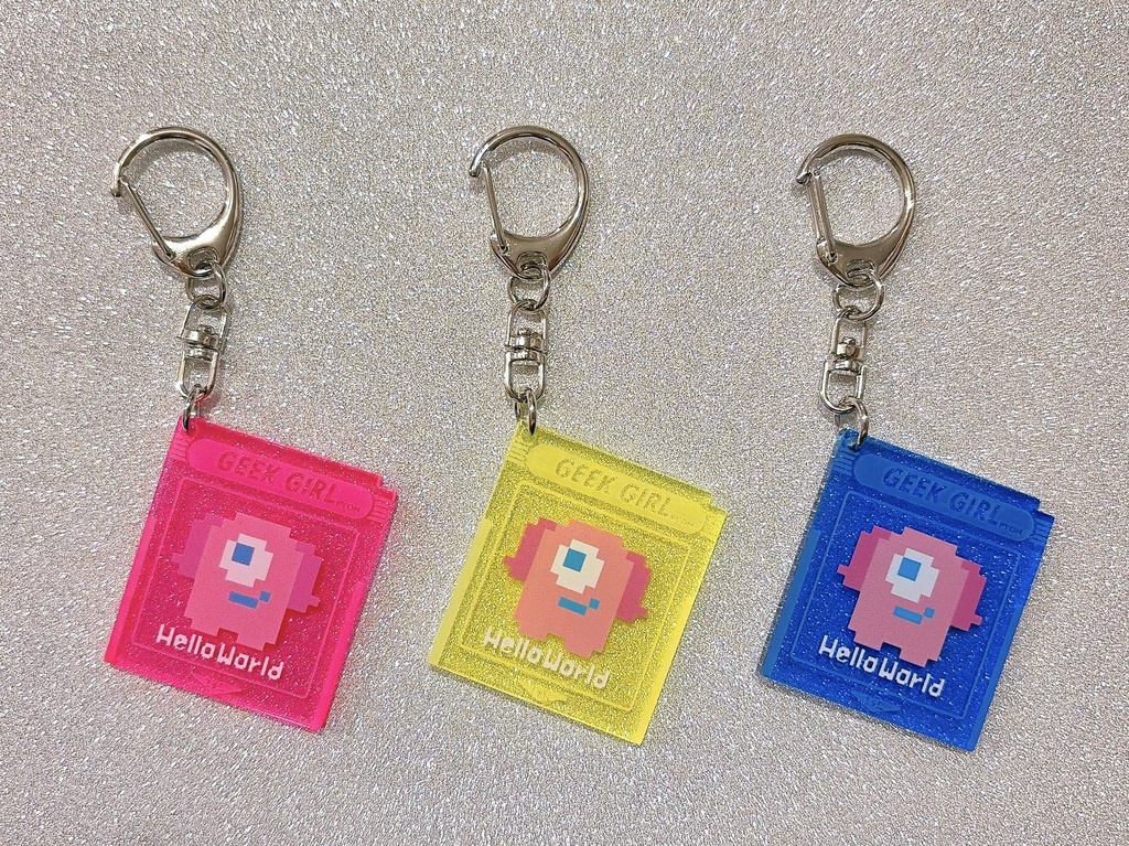 ゲームカセットキーホルダー(ぴょんぶー)