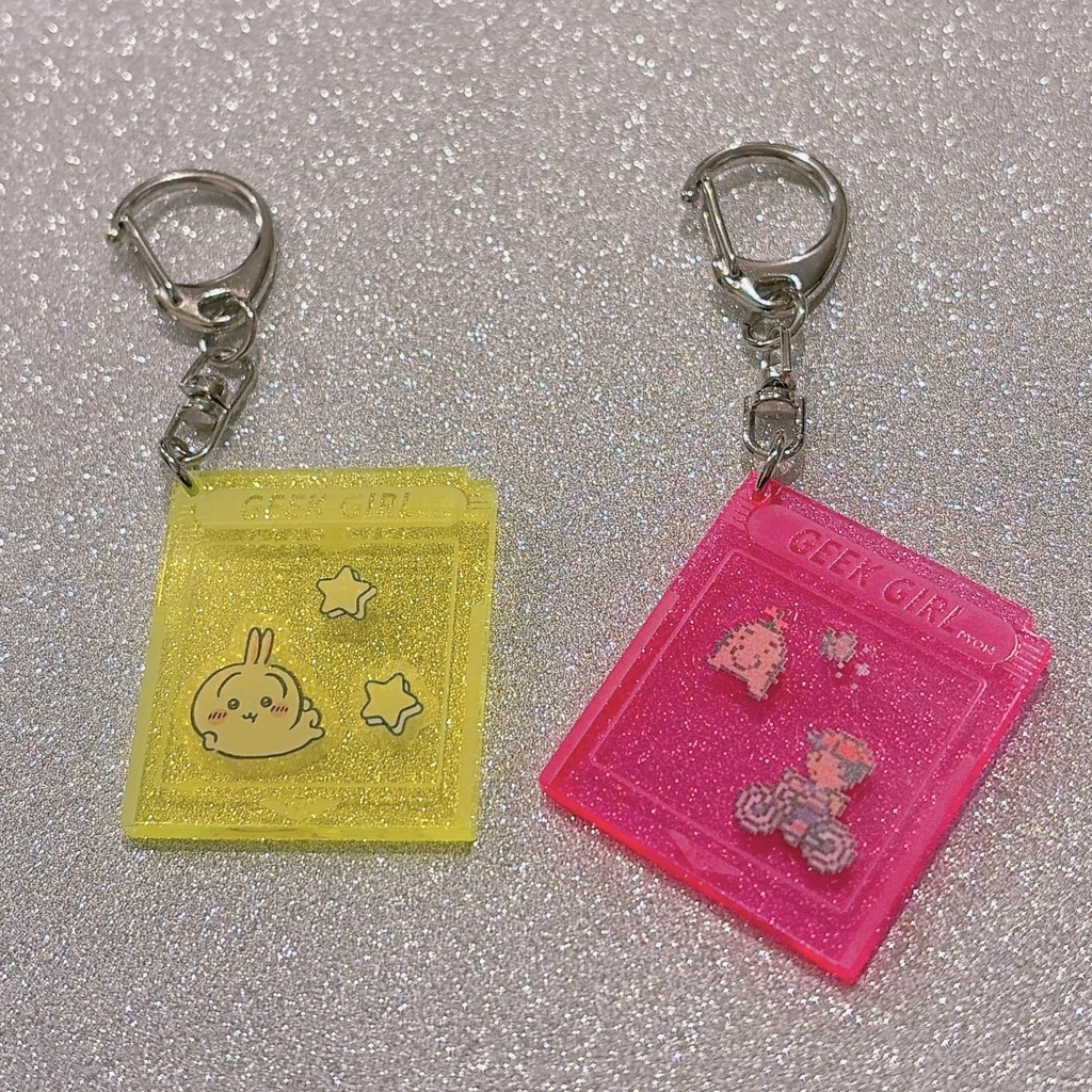 ゲームカセットキーホルダー(無地)