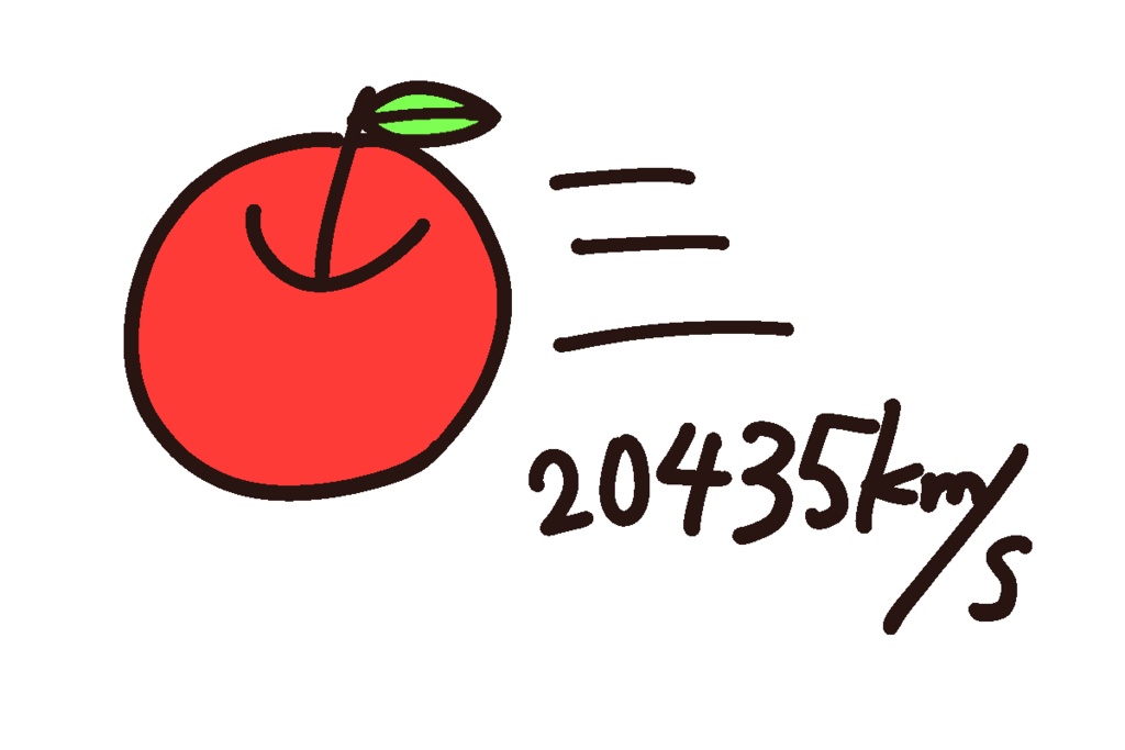 りんご秒速20435㎞