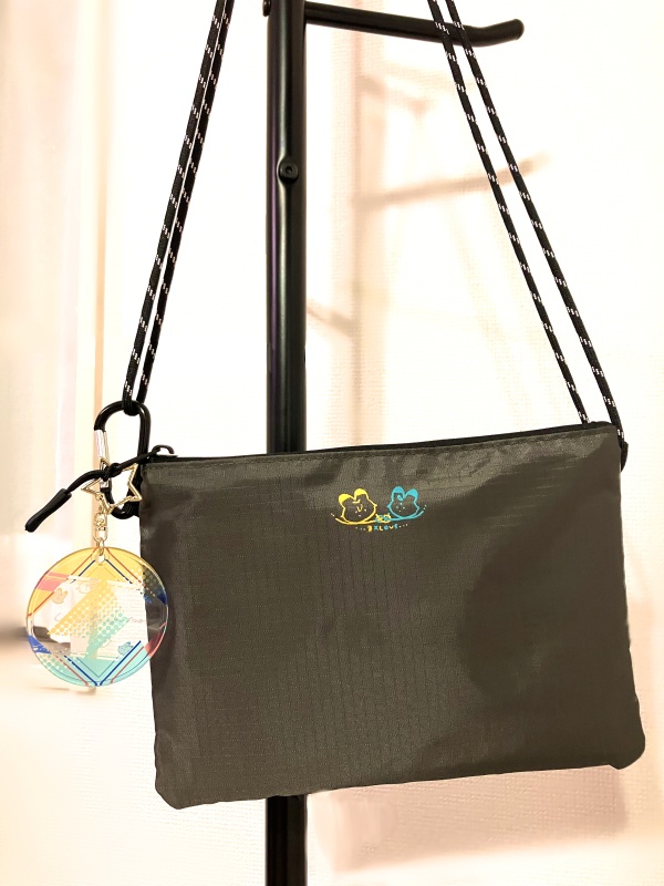 うさしょしょ″結び″サコッシュ&クリアチャーム