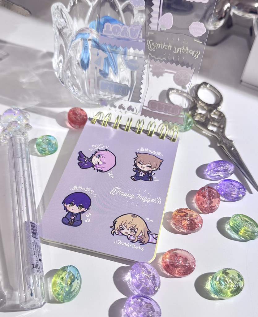 〖在庫販売〗はぴとりリングミニメモ帳