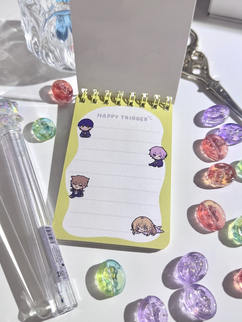 〖在庫販売〗はぴとりリングミニメモ帳