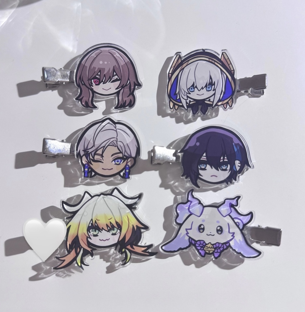 〖追加販売〗アクリル前髪クリップ