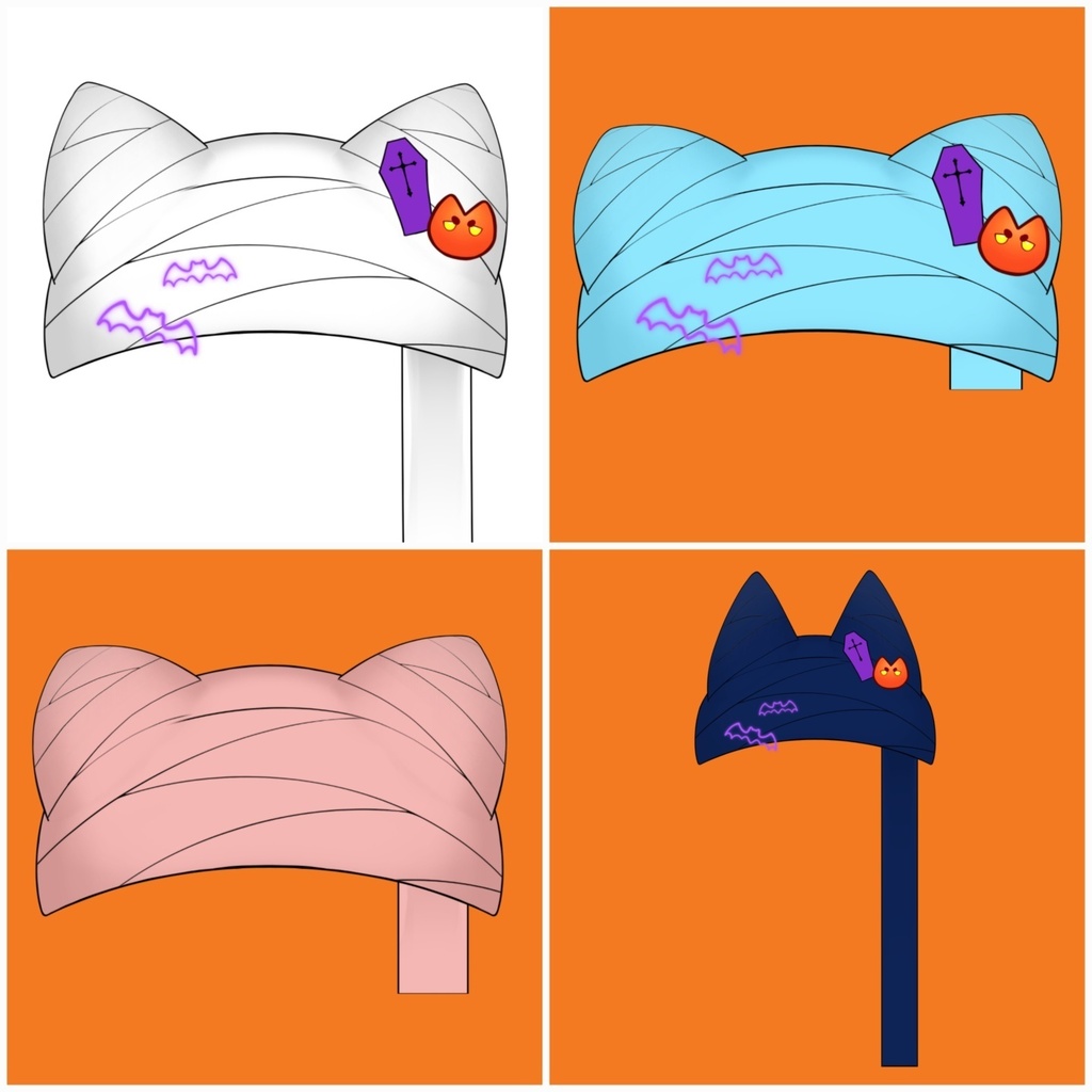 [Live2D Asset] Customize Halloween Hat _ Season OFF