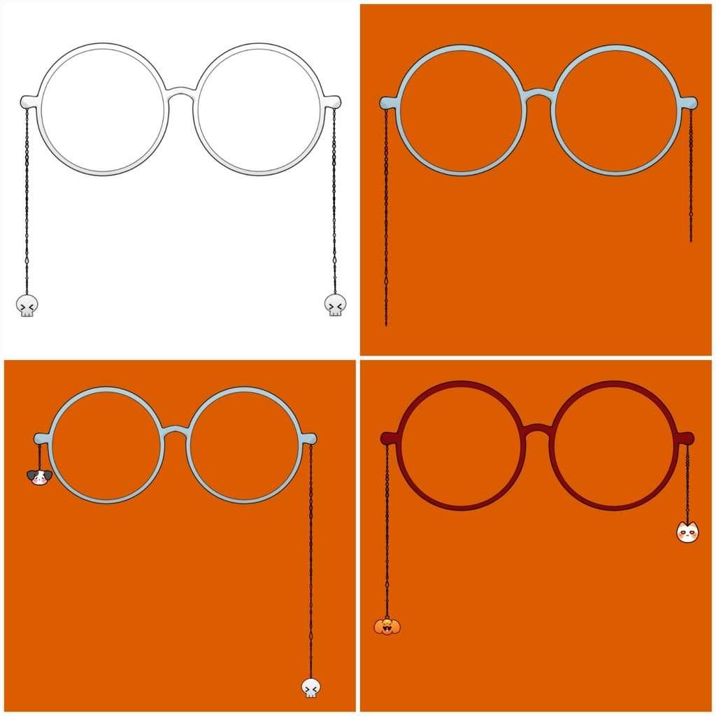 [Live2D Asset] Customize glasses _ Season OFF