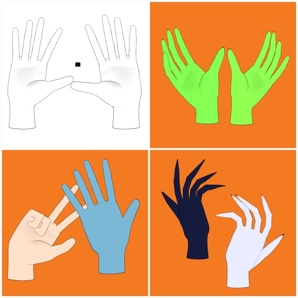 [Live2D Asset] Customize Ghost hand Season OFF