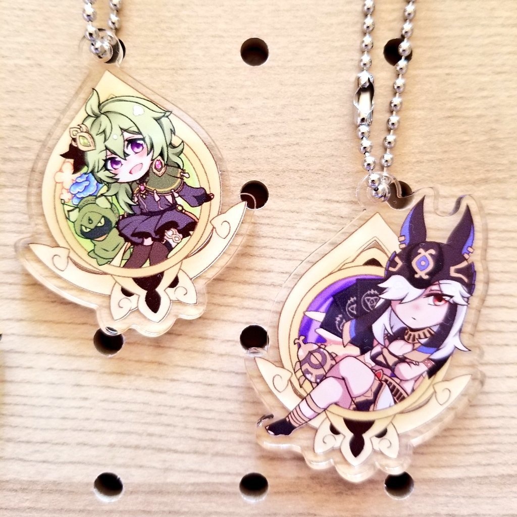 神の目型 アクリルキーホルダー