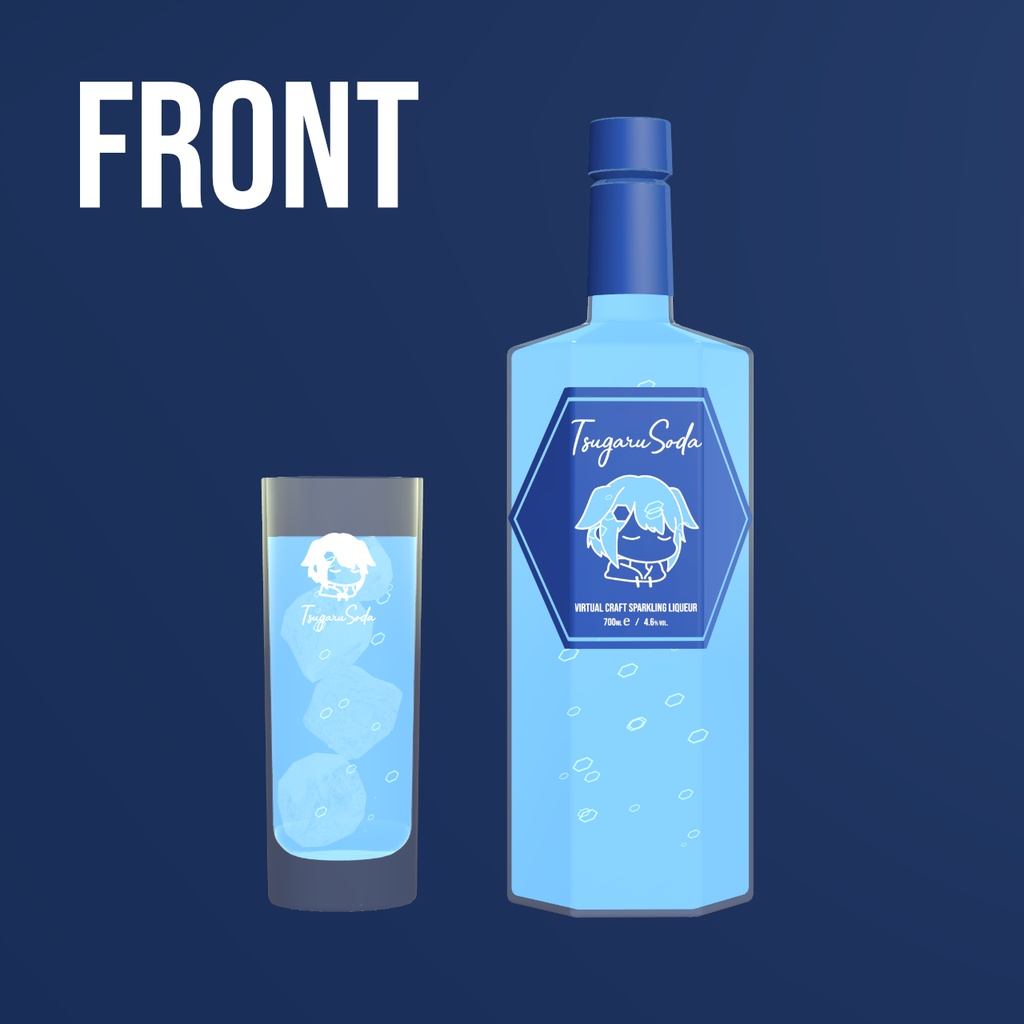 【VRChat想定】つがるソーダ【ワールド向け飲み物ギミック】